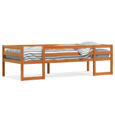 vidaXL viaszbarna tömör fenyőfa gyerekágykeret 90 x 200 cm ágy és ágykellék