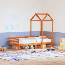 vidaXL viaszbarna tömör fenyőfa gyerekágytető 118 x 70 x 176,5 cm ágy és ágykellék
