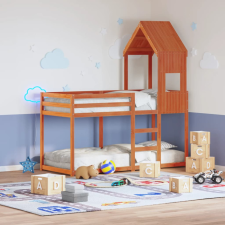 vidaXL viaszbarna tömör fenyőfa gyerekágytető 55 x 99 x 139,5 cm ágy és ágykellék