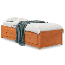 vidaXL viaszbarna tömör fenyőfa kanapéágy 90 x 190 cm ágy és ágykellék