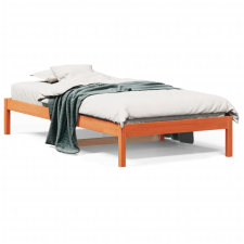 vidaXL viaszbarna tömör fenyőfa kanapéágy 90 x 200 cm ágy és ágykellék