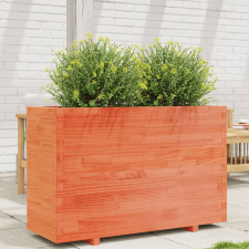 vidaXL viaszbarna tömör fenyőfa kerti virágláda 110x40x72,5 cm kerti tárolás