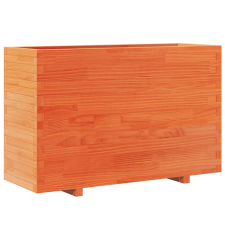 vidaXL viaszbarna tömör fenyőfa kerti virágláda 110x40x72,5 cm kerti tárolás