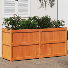 vidaXL viaszbarna tömör fenyőfa kerti virágláda 150 x 50 x 70 cm kerti tárolás