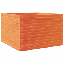 vidaXL viaszbarna tömör fenyőfa kerti virágláda 70 x 70 x 46 cm kerti tárolás