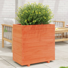 vidaXL viaszbarna tömör fenyőfa kerti virágláda 70x40x72,5 cm kerti tárolás