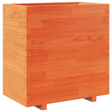 vidaXL viaszbarna tömör fenyőfa kerti virágláda 70x40x72,5 cm kerti tárolás