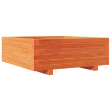 vidaXL viaszbarna tömör fenyőfa kerti virágláda 70x70x26,5 cm kerti tárolás
