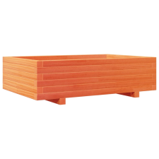 vidaXL viaszbarna tömör fenyőfa kerti virágláda 90x60x26,5 cm kerti tárolás