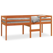 vidaXL viaszbarna tömör fenyőfa magasított ágy 75x190 cm ágy és ágykellék