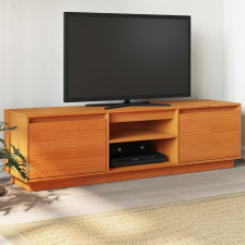 vidaXL viaszbarna tömör fenyőfa TV-szekrény 140 x 35 x 40 cm bútor