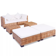 vidaXL vidaXL16 részes természetes rattan kanapészett kerti bútor