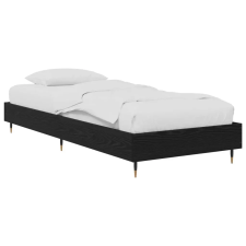 vidaXL vidaXL Ágykeret Fekete Tölgy 80 x 200 cm Szerelt Fa ágy és ágykellék