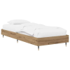 vidaXL vidaXL Ágykeret Kézműves Tölgy színű 80 x 200 cm Szerelt Fa