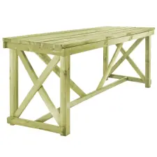 vidaXL vidaXL fa kerti asztal 160 x 79 x 75 cm kerti bútor