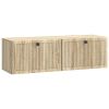vidaXL vidaXL Fali TV szekrény Sonoma Tölgy 98 x 31 x 30 cm Szerelt Fa