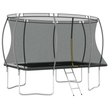 vidaXL vidaXL négyszögletes Trambulin létrával és esőponyvával 335x244cm #szürke trambulin szett
