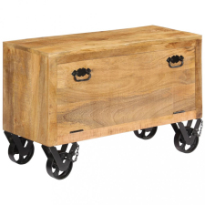 vidaXL vidaXL tömör mangófa cipőszekrény 86 x 35 x 55 cm bútor