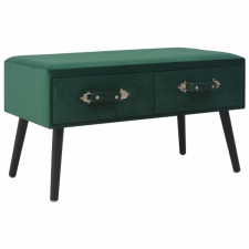 vidaXL vidaXL zöld bársony kisszekrény 80 x 40 x 46 cm bútor