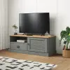 vidaXL VIGO szürke tömör fenyőfa TV-szekrény 106 x 40 x 40 cm