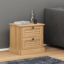 vidaXL VIGO tömör fenyőfa éjjeliszekrény 42x35x40 cm bútor