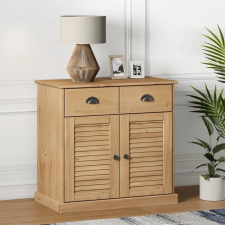 vidaXL VIGO tömör fenyőfa fiókos tálalószekrény 78x40x75 cm bútor