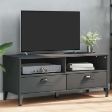 vidaXL VIKEN TV Szekrény - Tömör Fenyőfa - Antracit Szürke - 106cm bútor
