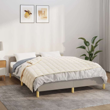 vidaXL világos krémszínű szövet súlyozott takaró 150 x 200 cm 7 kg lakástextília