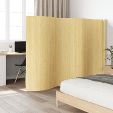 vidaXL világos természetes bambusz térelválasztó 165 x 400 cm bútor