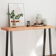 vidaXL világosbarna asztallap 120x40x(2-6)cm kezelt tömör élőszegélyes bútor