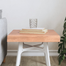 vidaXL világosbarna asztallap 40x40x(2-6) cm kezelt tömör élőszegélyes bútor