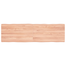 vidaXL világosbarna kezelt tömör asztallap 140x40x(2-4) cm bútor