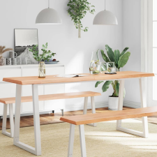 vidaXL világosbarna kezelt tömör asztallap 180x40x(2-6) cm bútor