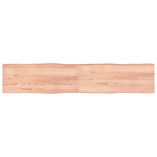 vidaXL világosbarna kezelt tömör asztallap 200x40x(2-6) cm bútor