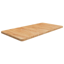 vidaXL világosbarna kezelt tömör fa fürdőszobai pult 100x50x2,5 cm fürdőszoba bútor