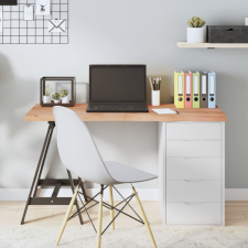 vidaXL Világosbarna kezelt tömör tölgyfa asztallap 120x50x4 cm bútor