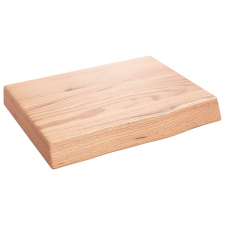vidaXL világosbarna kezelt tömör tölgyfa fali polc 40x30x(2-6) cm (363628) bútor