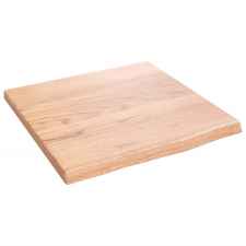 vidaXL világosbarna kezelt tömör tölgyfa fali polc 40x40x2cm (363629) bútor