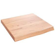 vidaXL világosbarna kezelt tömör tölgyfa fali polc 40x40x(2-4) cm bútor