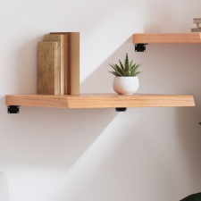vidaXL világosbarna kezelt tömör tölgyfa fali polc 60x50x(2-6) cm bútor