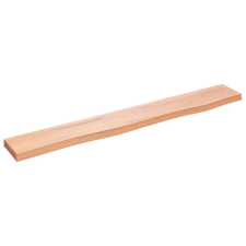 vidaXL világosbarna kezelt tömör tölgyfa fali polc 80x10x2 cm (363656) bútor