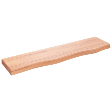 vidaXL világosbarna kezelt tömör tölgyfa fali polc 80x20x4 cm (363660) bútor