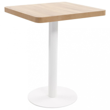 vidaXL Világosbarna MDF bisztróasztal 60 x 60 cm bútor