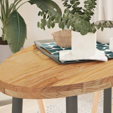 vidaXL világosbarna tömör akácfa ovális alakú asztallap 100x50x4 cm bútor