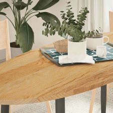 vidaXL világosbarna tömör akácfa ovális alakú asztallap 140x60x2 cm bútor