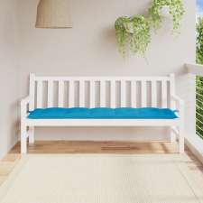 vidaXL Világoskék szövet kerti padpárna 180 x 50 x 7 cm lakástextília