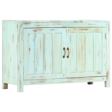 vidaXL világoskék tömör mangófa tálalószekrény 110 x 35 x 70 cm bútor