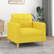 vidaXL világossárga szövet kanapéfotel 60 cm bútor