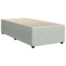 vidaXL világosszürke bársony ágykeret 90 x 200 cm (3284982) ágy és ágykellék