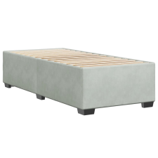 vidaXL világosszürke bársony ágykeret 90x190 cm (3284601) ágy és ágykellék